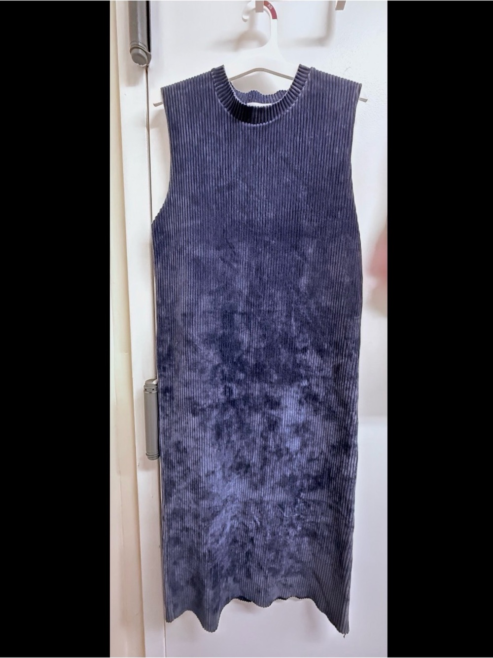 Dark Blue/ Navy Corduroy Jumper Dress Made in Korea